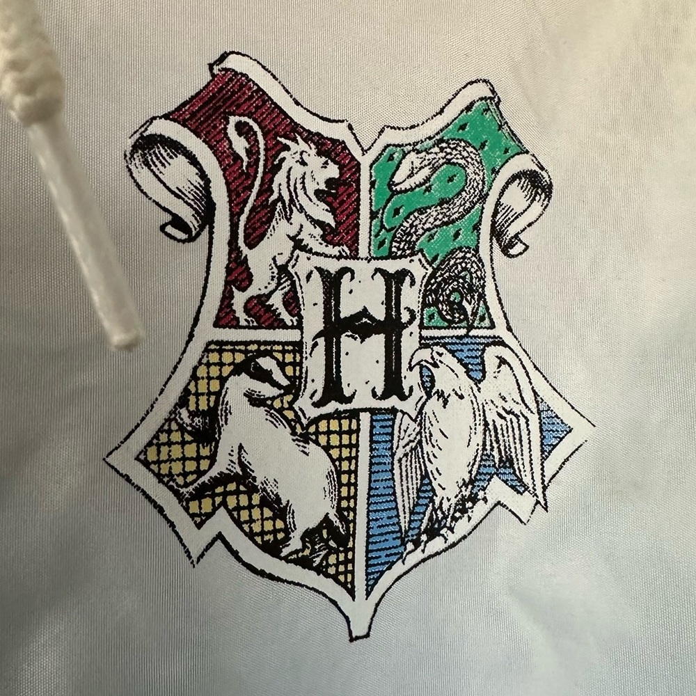 Harry Potter Hogwarts Windbreaker Pullover 1/4 Zip Sz M - Picture 3 of 9